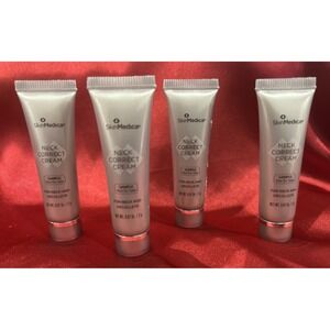 Set of 4 SkinMedica Neck Correct Cream Mini Sample 2g /.07 Oz Each, New & Sealed